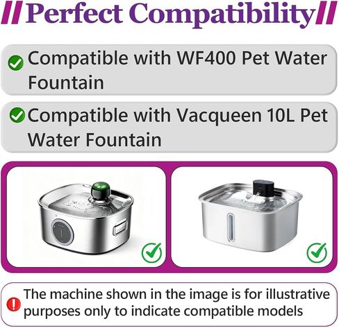 30+30 PCS Filters & Sponges Compatible with Linvivon WF400 Pet Fountain in Kuwait