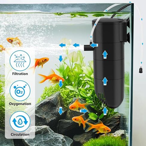 fishkeeper Aquarium Filter for 25-45 Gallon, 4-Stage in-Tank Filter in Saudi Arabia