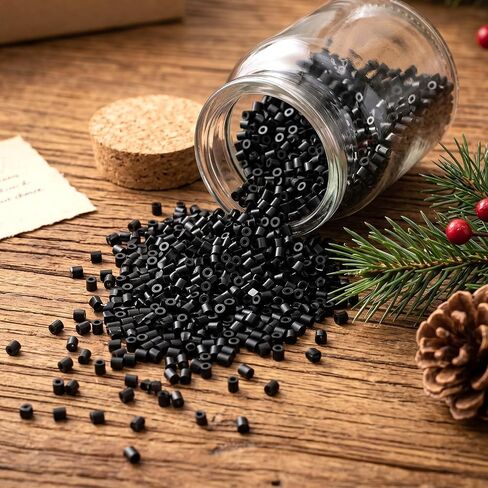 1000Pcs Fuse Beads 5mm Black Melting Beads DIY Decor Accessories for Arts Crafts Bead Bulk Refill in Kuwait