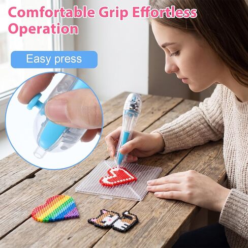 2 Pack Fuse Bead Pen with Automatic Dispenser for 2.6mm Beads, Non-Slip Grip in Kuwait