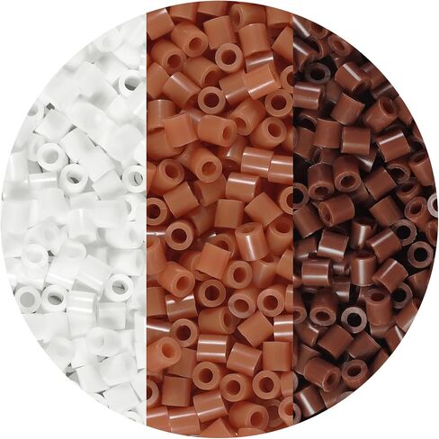 2000Pcs Fuse Beads 5mm Loose Bulk Refill Kit Fast Easy to Use Stress Relief Pixel Art Melting Beads for DIY Decor Crafts Creative Handmade Projects 3D Craft (Light Green+Green1+Green3) in Kuwait