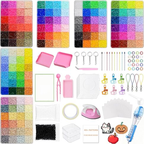 Fuse Beads Kit 2.6mm Mini 144 Colors 72000 All-in-One Pixel Art Set in Kuwait