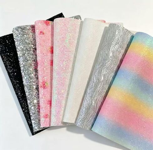 8PCS(Medium) Multi-Color Fuse Beads Glitter Ironing Sheets Fuse Beads DIY Craft Accessory Sheets in Kuwait
