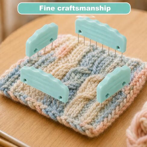 Knit Blocking Pins Kit 20Pcs with 4-Stitch and 8-Stitch Combs in Kuwait