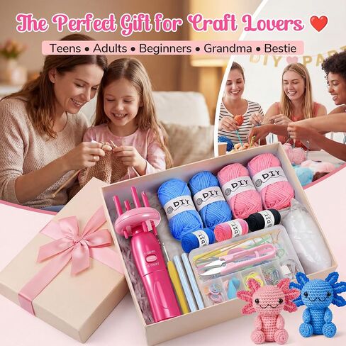 Portable Cord Maker Fringe Twister-Knitting Accessories,Crochet Animal Kit in Kuwait
