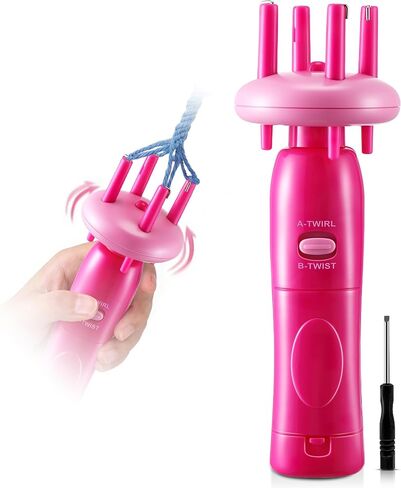 Portable Cord Maker Fringe Twister-Knitting Accessories,Crochet Animal Kit in Kuwait