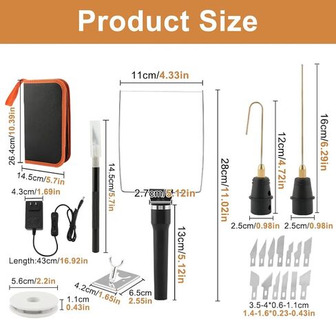 3-in-1 Electric Hot Wire Foam Cutter with Engraving Pen & Blades in Kuwait