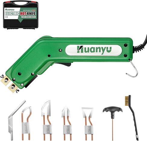 Huanyu Electric Hot Knife Rope Fabric Cutting Tool Kit 4 Blades 600° C in Kuwait