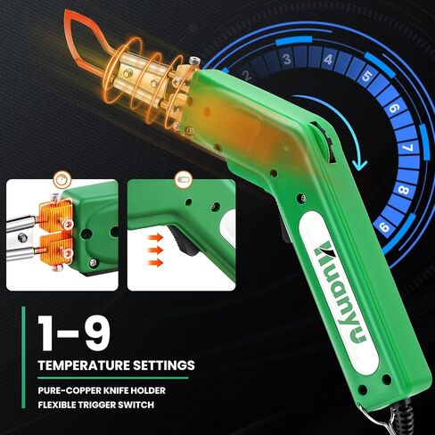 Huanyu Electric Hot Knife Rope Fabric Cutting Tool Kit 4 Blades 600° C in Kuwait