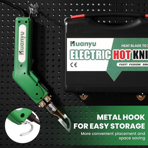 Huanyu Electric Hot Knife Rope Fabric Cutting Tool Kit 4 Blades 600° C in Kuwait