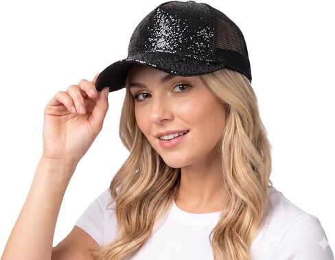 C.C Radiant Shimmer Adjustable Trucker Mesh Baseball Cap Hat in Kuwait