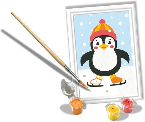 Ravensburger CreArt Penguin in Snow Paint by Numbers Kit for Kids in Kuwait
