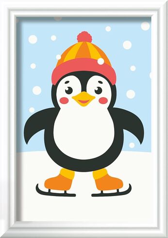 Ravensburger CreArt Penguin in Snow Paint by Numbers Kit for Kids in Kuwait