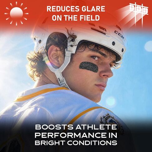 Anti Glare Eye Black Stick, Black Glitter Under Eye Sports Paint Stick in Kuwait
