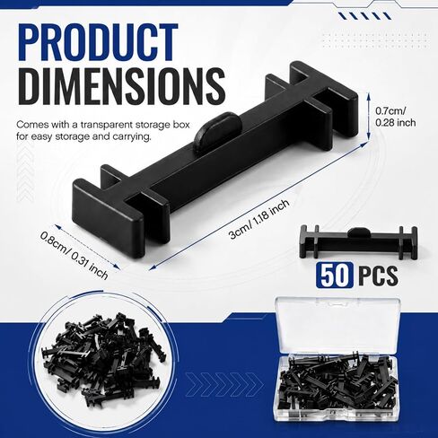 Innconee 50 Pcs G Scale Track Clips Train Rail Garden Railway Connectors in Kuwait