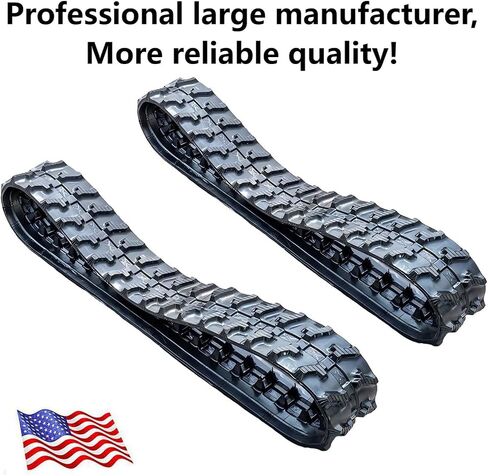 2Pack Rubber Tracks 180x72x37 Replacement Fits 0.8Ton-2Ton Mini Excavators in Kuwait