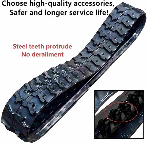 2Pack Rubber Tracks 180x72x37 Replacement Fits 0.8Ton-2Ton Mini Excavators in Kuwait