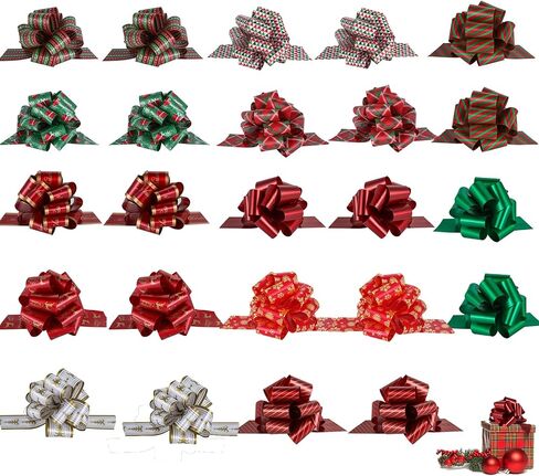 12PCS Christmas Bows for Gift Wrapping, Xmas Decor, Florist Wrap in Saudi Arabia