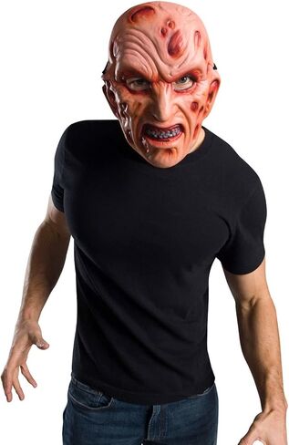 Rubie's mens Nightmare on Elm Street Freddy Krueger Vacuform Costume Mask, As Shown, One Size US in Kuwait