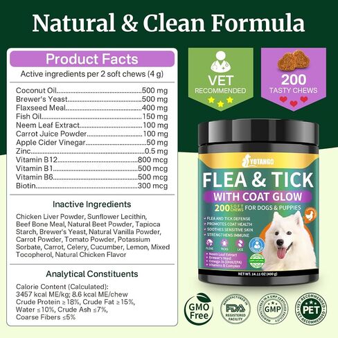 Flea and Tick Prevention for Dogs Chewables, Dog Flea and Tick Treatment in Kuwait
