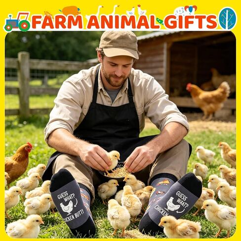 sockfun Chicken Sloth Gifts for Women Men, Novelty Llama Socks Crazy Silly Fun Socks, Gifts for Him Her in Kuwait