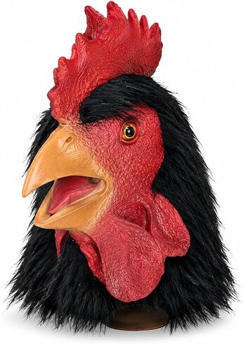 Lubber Latex Rooster Animal Head Mask For Halloweem Costume Cosplay in Kuwait