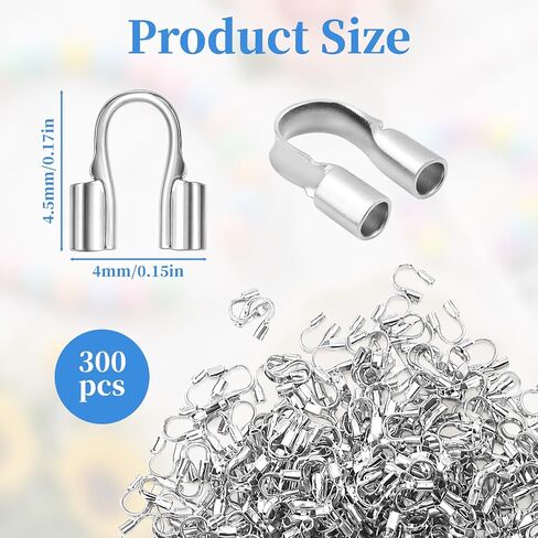 300 Pcs Wire Guards for Jewelry Making, U Shape Wire Guardian Protectors in Kuwait