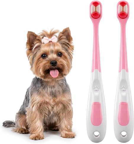 2 Pcs Small Dog Toothbrush, Cat Tooth Brush & Puppy Toothbrush in Kuwait