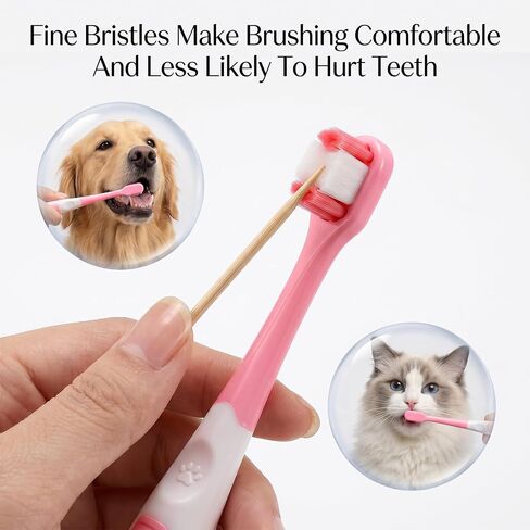 2 Pcs Small Dog Toothbrush, Cat Tooth Brush & Puppy Toothbrush in Kuwait