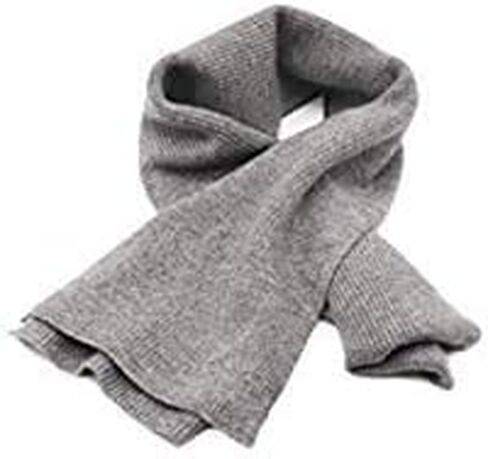 State Cashmere Unisex Classic Ribbed Solid Scarf 100% Pure Cashmere Ultra Soft Winter Must Have in Kuwait