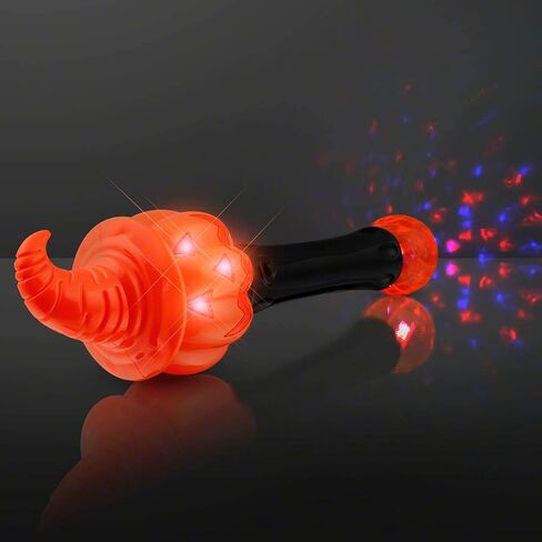 Halloween Witchy Pumpkin Light Up LED Wand With Sound Effects in Kuwait