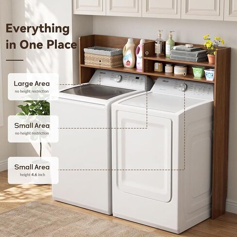 DTK Over the Washer and Dryer Storage Shelf, Top Load Washer Storage Shelf in Kuwait