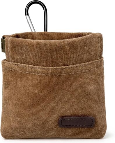 Portable Dog Treat Pouch for Training, Hands-Free Puppy Snack Bag with Auto-Closing Opening, Pet Treat Dispenser for Walking, Travel & Outdoor Use(Brown) in Kuwait
