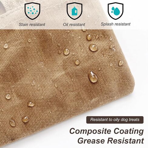 Portable Dog Treat Pouch for Training, Hands-Free Puppy Snack Bag with Auto-Closing Opening, Pet Treat Dispenser for Walking, Travel & Outdoor Use(Brown) in Kuwait