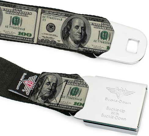 Buckle-Down unisex-adult Seatbelt Belt Money W30001Belt in Kuwait