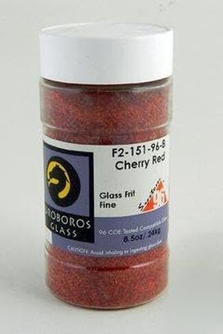 System 96 Fine Transparent Glass Frit - Cherry Red in Kuwait