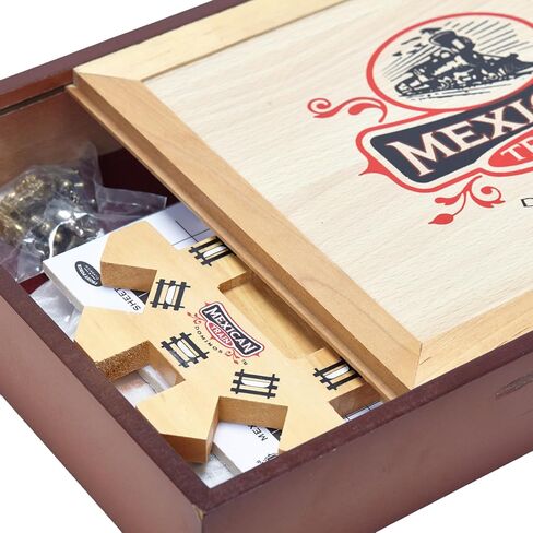 Front Porch Classics | Mexican Train Domino Set in Wooden Collector Box from Front Porch Classics for 2 to 8 Players Ages 8 and Up in Kuwait