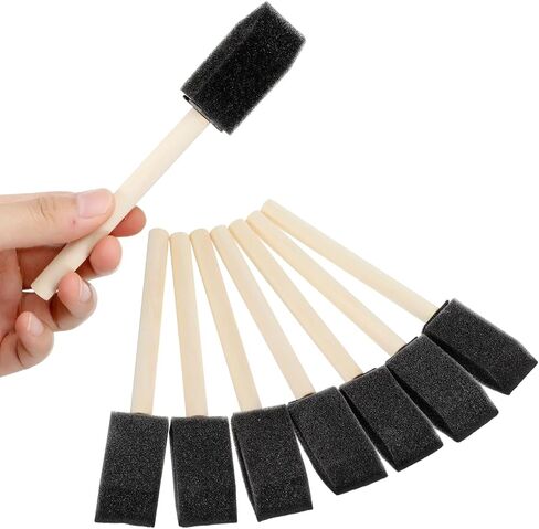 160Pcs 1" Foam Paint Brushes, Disposable Sponge for Stain, Varnish & DIY in Kuwait