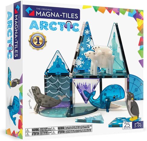 MAGNA-TILES Arctic Animals 25-Piece Magnetic Construction Set, The ORIGINAL Magnetic Building Brand in Kuwait