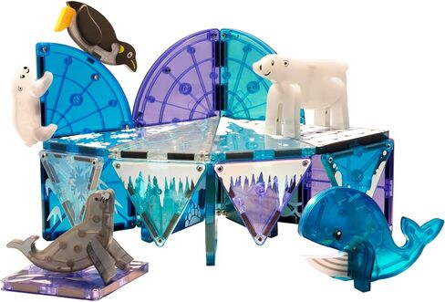 MAGNA-TILES Arctic Animals 25-Piece Magnetic Construction Set, The ORIGINAL Magnetic Building Brand in Kuwait