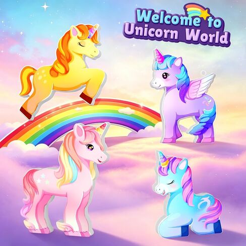 Magnetic Tiles Unicorn Toys for Girls Kids, Princess Magnetic Blocks Castle in Kuwait