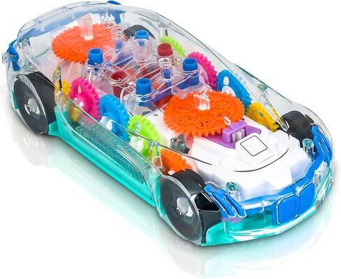 Sensory Toys for Kids with Autism, Light Up Transparent Car Toy, Ages 3-8 in Kuwait