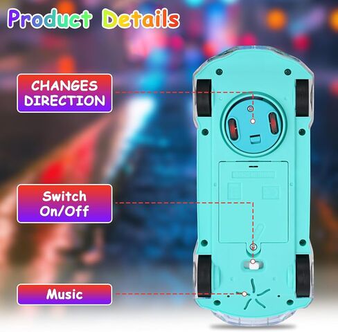 Sensory Toys for Kids with Autism, Light Up Transparent Car Toy, Ages 3-8 in Kuwait