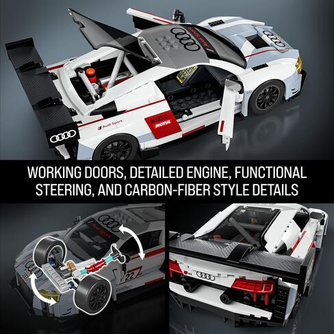 Mattel Brick Shop Hot Wheels ’15 Audi R8 LMS Deluxe Version Building Set in Kuwait