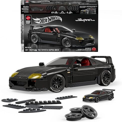 Mattel Brick Shop Mattel Brick Shop Hot Wheels Elite '94 Toyota Supra MKIV 10Y+ Building Kit in Kuwait