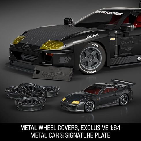 Mattel Brick Shop Mattel Brick Shop Hot Wheels Elite '94 Toyota Supra MKIV 10Y+ Building Kit in Kuwait