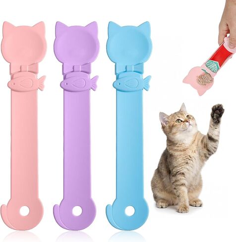 3 PCS Cute Churu Spoon Cat Treat Spoon Temptations Lickable Spoons in Kuwait