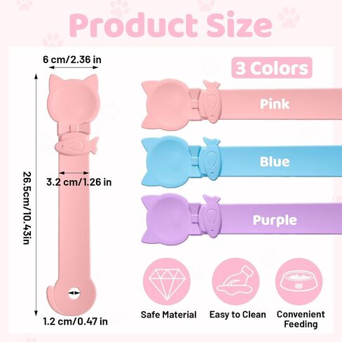 3 PCS Cute Churu Spoon Cat Treat Spoon Temptations Lickable Spoons in Kuwait