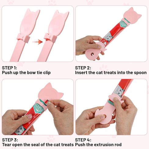 3 PCS Cute Churu Spoon Cat Treat Spoon Temptations Lickable Spoons in Kuwait