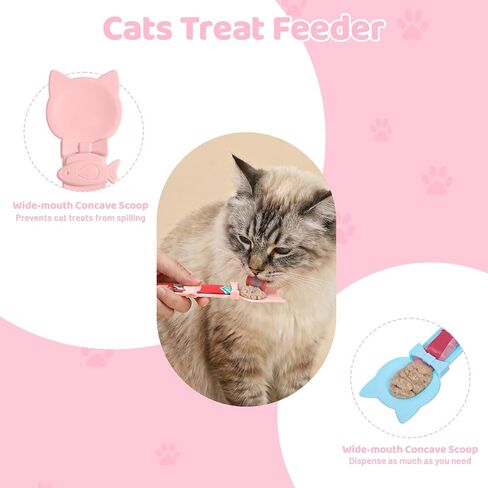 3 PCS Cute Churu Spoon Cat Treat Spoon Temptations Lickable Spoons in Kuwait